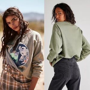 FREE PEOPLE x TRICIA FIX Earth Day Sweatshirt